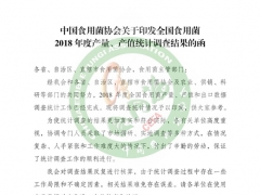 中國食用菌協會關于印發全國食用菌2018年度產量、產值統計調查結果的函 ()