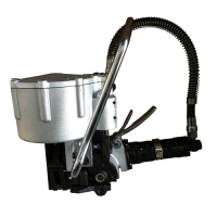 直銷32mm氣動鋼帶打包機，鋼鐵專用氣動鋼帶收緊機