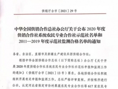 陜西省佛坪縣繼東食用菌農民專業合作社被認定為“國家級農民專業合作社示范社” ()