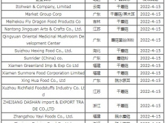 又有14家企業出口蘑菇的質量獲美國FDA認可 ()